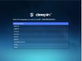 Deepin 2014 - Sprachauswahl der Live-CD